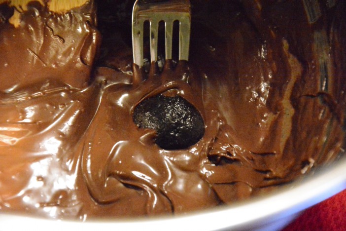 Coating truffles in chocolate
