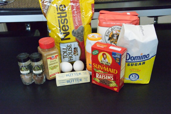 Raisin Chocolate Muffin Ingredients