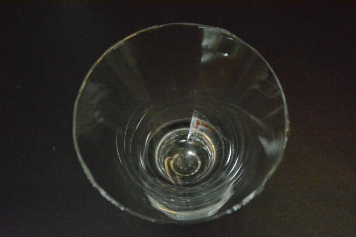 Honey rimmed martini glass